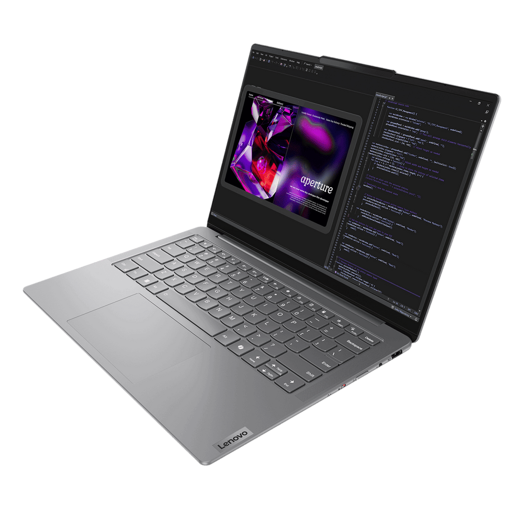 Lenovo Yoga Slim 7 14IMH9 Intel Core Ultra 5 Laptop (16GB, 1TB SSD, Windows 11 Home, 14 inch WUXGA OLED Display, MS Office 2024, Luna Grey, 1.39 KG)