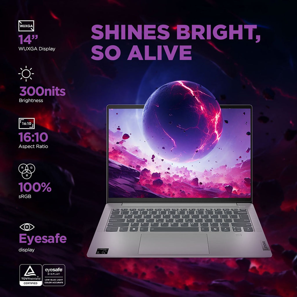 Lenovo IdeaPad Slim 5 14Q8X9 Qualcomm Snapdragon X Plus Thin & Light Laptop (16GB, 1TB SSD, Windows 11 Home, 14 inch WUXGA IPS Display, MS Office Home 2024, Cloud Grey, 1.48 KG)