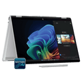 HP OmniBook X Flip 14-fm0058TU Intel Core Ultra 5 Touchscreen Thin & Light Laptop (16GB, 512GB SSD, Windows 11 Home, 14 inch 3K OLED Display, MS Office Home 2024, Glacier Silver, 1.38 KG)