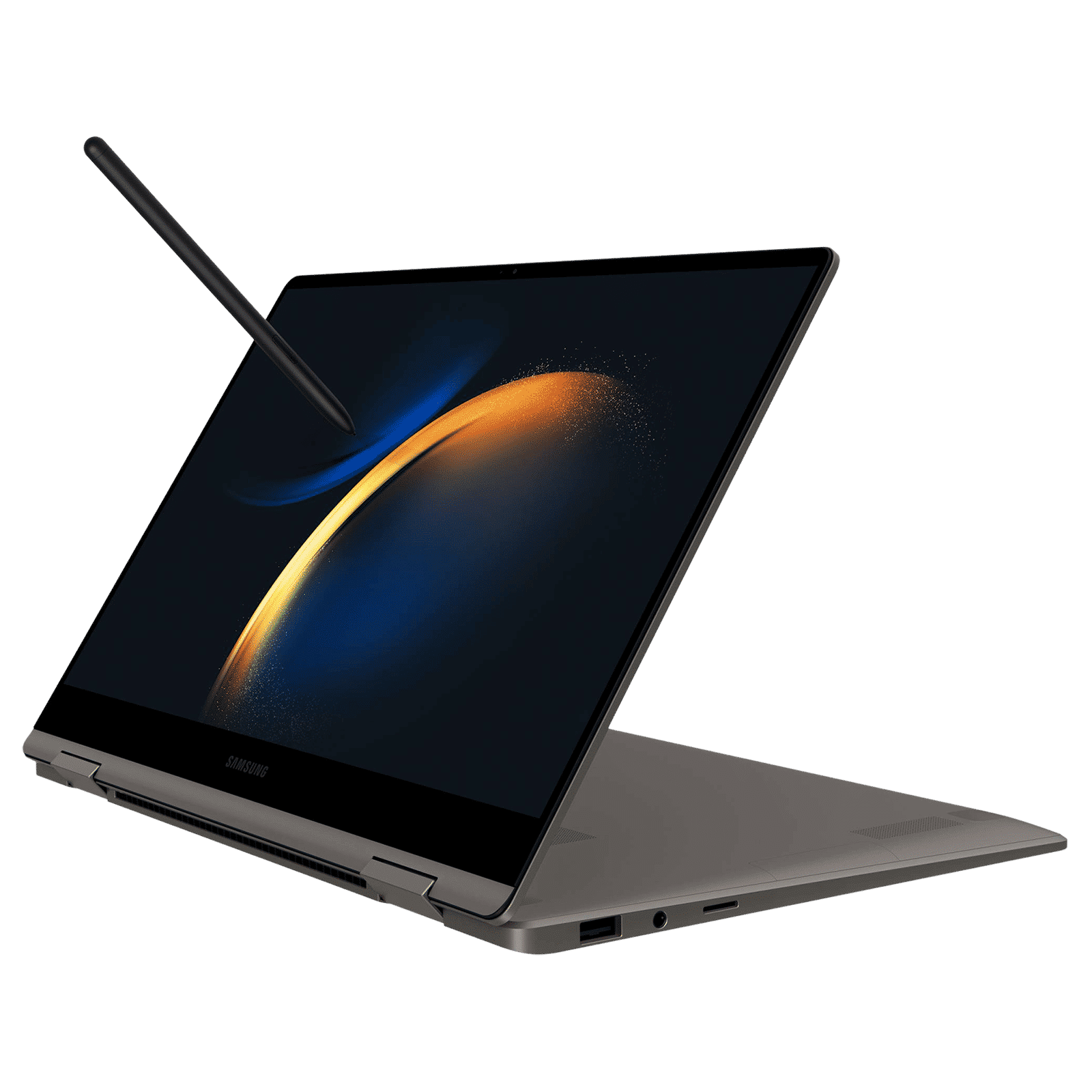SAMSUNG Galaxy Book3 360 Intel Evo Core i5 13th Gen 2-in-1 Laptop (16GB, 512GB SSD, Windows 11 Home, 13.3 inch Full HD Super AMOLED Display, MS Office 2024, Graphite Grey, 1.16 KG)