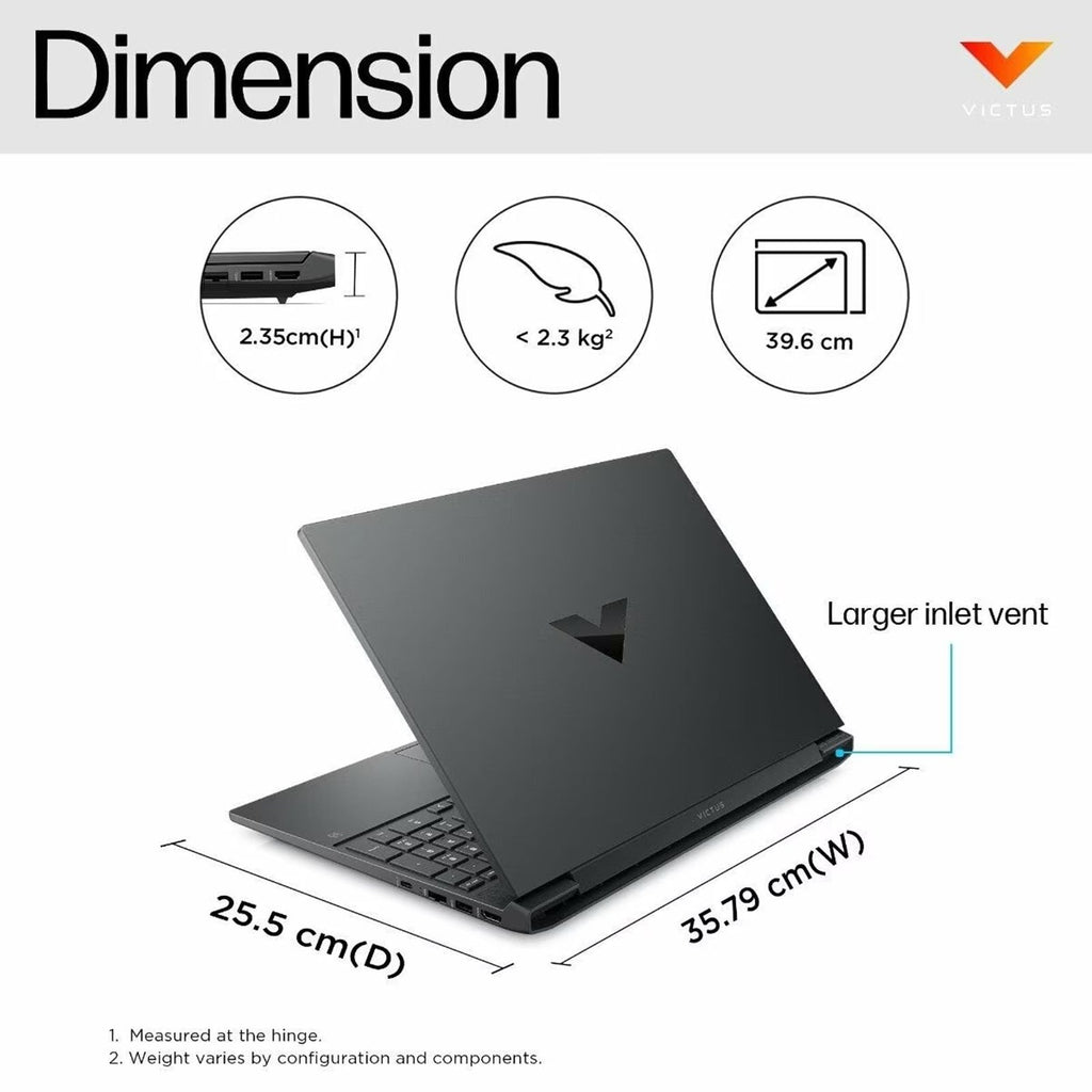 HP Victus 15-fa2192TX Intel Core i5 13th Gen Gaming Laptop (16GB, 512GB SSD, Windows 11 Home, 4GB Graphics, 15.6 inch 144 Hz Full HD IPS Display, NVIDIA GeForce RTX 3050, MS Office Home 2024, Performance Blue, 2.29 KG)