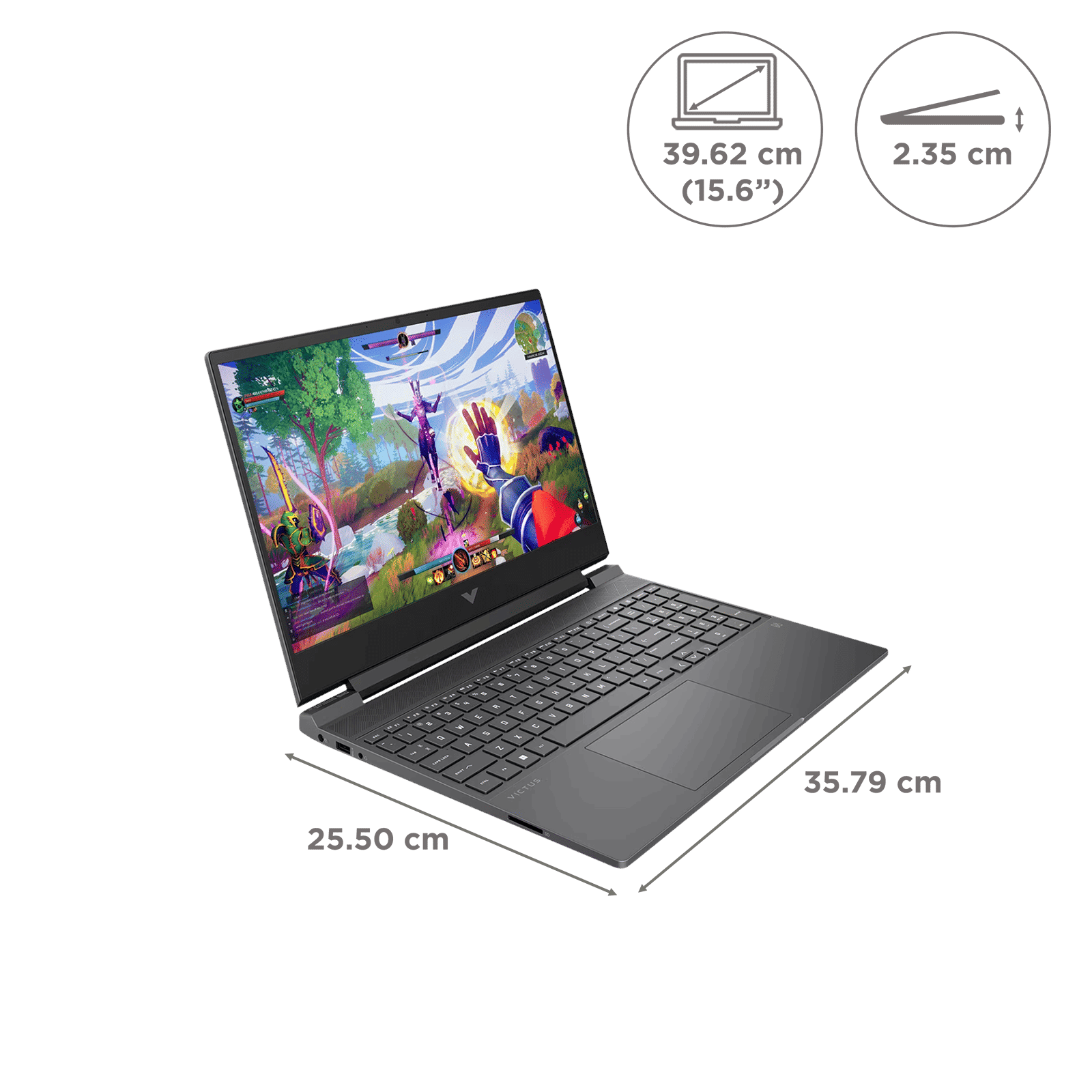 HP Victus 15-fa2192TX Intel Core i5 13th Gen Gaming Laptop (16GB, 512GB SSD, Windows 11 Home, 4GB Graphics, 15.6 inch 144 Hz Full HD IPS Display, NVIDIA GeForce RTX 3050, MS Office Home 2024, Performance Blue, 2.29 KG)