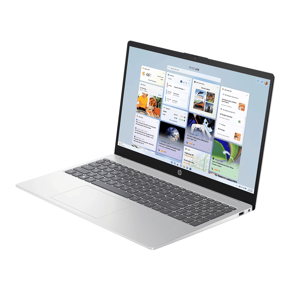 HP 15-fc0154AU AMD Ryzen 3 Thin & Light Laptop (8GB, 512GB SSD, Windows 11 Home, 15.6 inch Full HD Display, MS Office Home, Natural Silver, 1.59 KG)