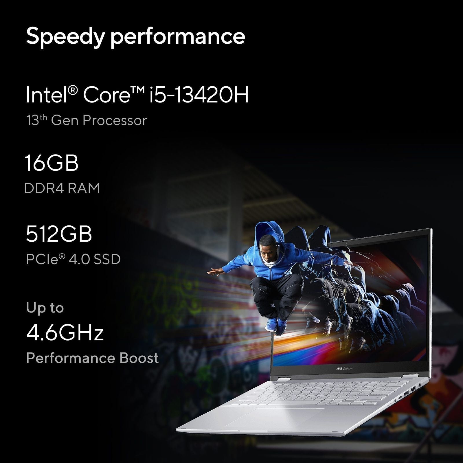 ASUS Vivobook S14 Flip TP3402VAO-LZ612WS Intel Core i5 13th Gen Touchscreen 2-in-1 Laptop (16GB, 512GB SSD, Windows 11 Home, 14 inch WUXGA IPS Display, MS Office Home 2024, Cool Silver, 1.50 KG)