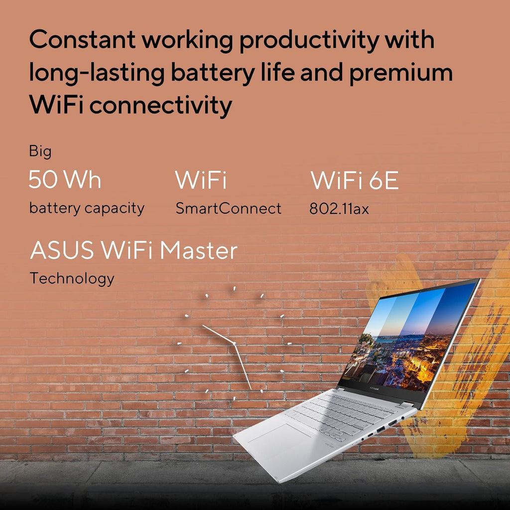 ASUS Vivobook S14 Flip TP3402VAO-LZ612WS Intel Core i5 13th Gen Touchscreen 2-in-1 Laptop (16GB, 512GB SSD, Windows 11 Home, 14 inch WUXGA IPS Display, MS Office Home 2024, Cool Silver, 1.50 KG)