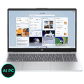 HP 15-hr1000TU Intel Core Ultra 5 Thin & Light Laptop (16GB, 512GB SSD, Windows 11 Home, 15.6 inch Full HD Display, Natural Silver, 1.65 KG)
