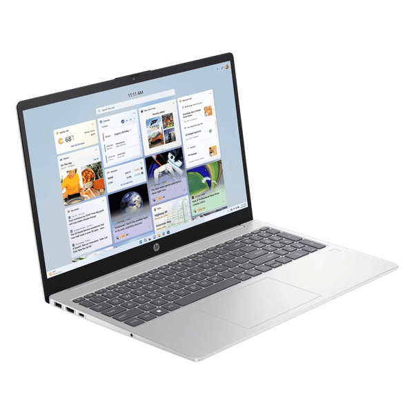 HP 15-hr1000TU Intel Core Ultra 5 Thin & Light Laptop (16GB, 512GB SSD, Windows 11 Home, 15.6 inch Full HD Display, Natural Silver, 1.65 KG)