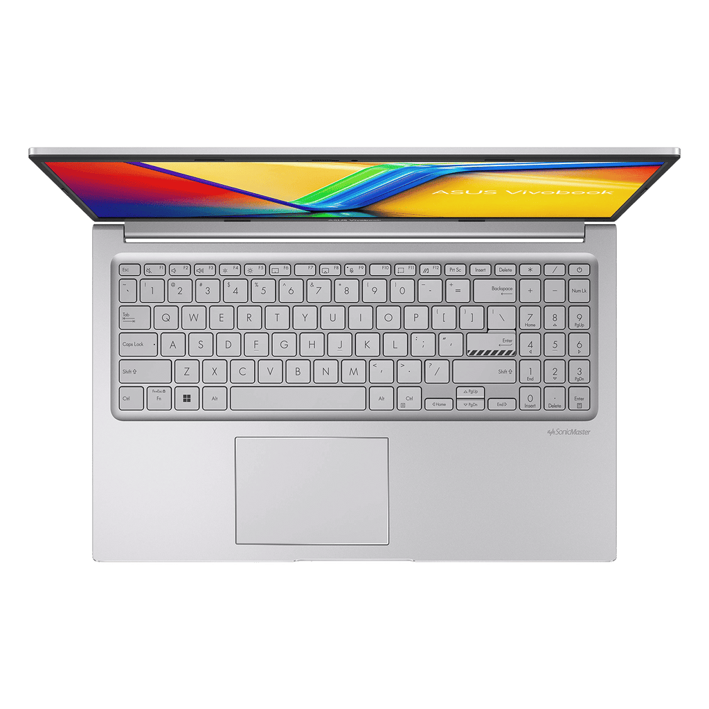 ASUS Vivobook 15 X1504VA-NJ3320WS Intel Core i3 13th Gen Thin & Light Laptop (8GB, 512GB SSD, Windows 11 Home, 15.6 inch Full HD Display, MS Office Home 2024, Cool Silver, 1.70 KG)