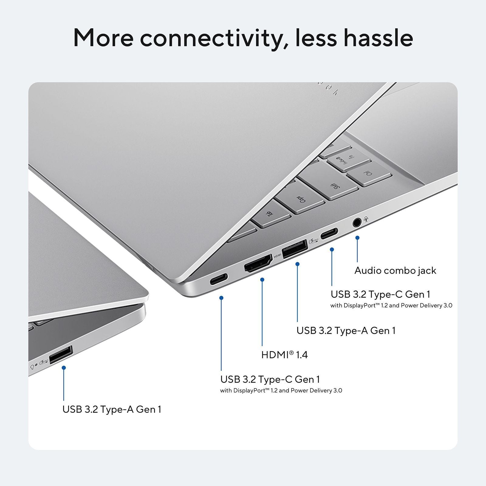 ASUS Vivobook S14 S3407CA-LY060WS Intel Core Ultra 5 Thin & Light Laptop (16GB, 512GB SSD, Windows 11, 14 inch WUXGA IPS Display, MS Office 2024, Cool Silver, 1.40 KG)