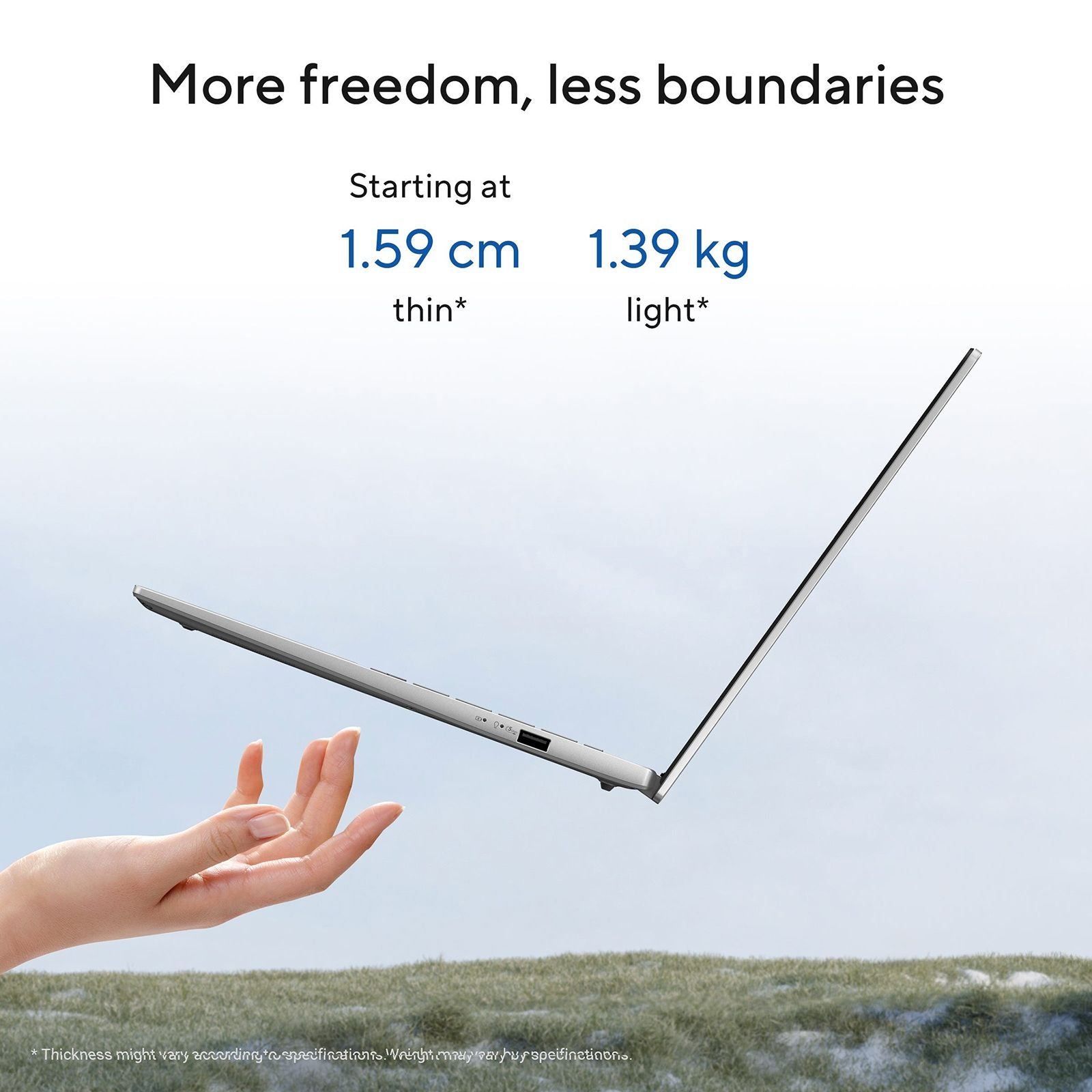 ASUS Vivobook S14 S3407CA-LY060WS Intel Core Ultra 5 Thin & Light Laptop (16GB, 512GB SSD, Windows 11, 14 inch WUXGA IPS Display, MS Office 2024, Cool Silver, 1.40 KG)