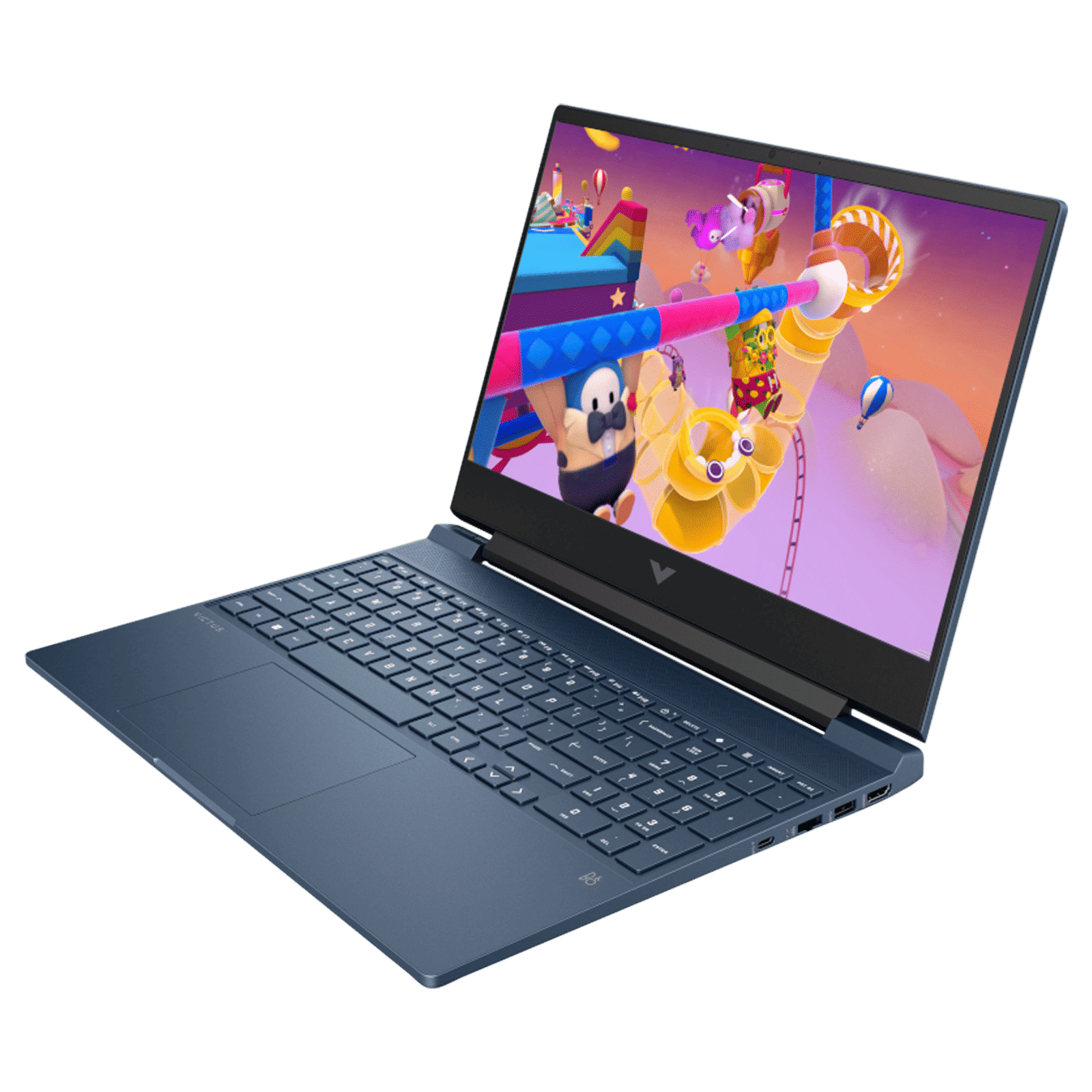 HP Victus 15-fb3123AX AMD Ryzen 7 Gaming Laptop (16GB, 512GB SSD, Windows 11 Home, 4GB Graphics, 15.6 inch 144 Hz Full HD Display, NVIDIA GeForce RTX 2050, MS Office Home 2024, Mica SIlver, 2.29 KG)