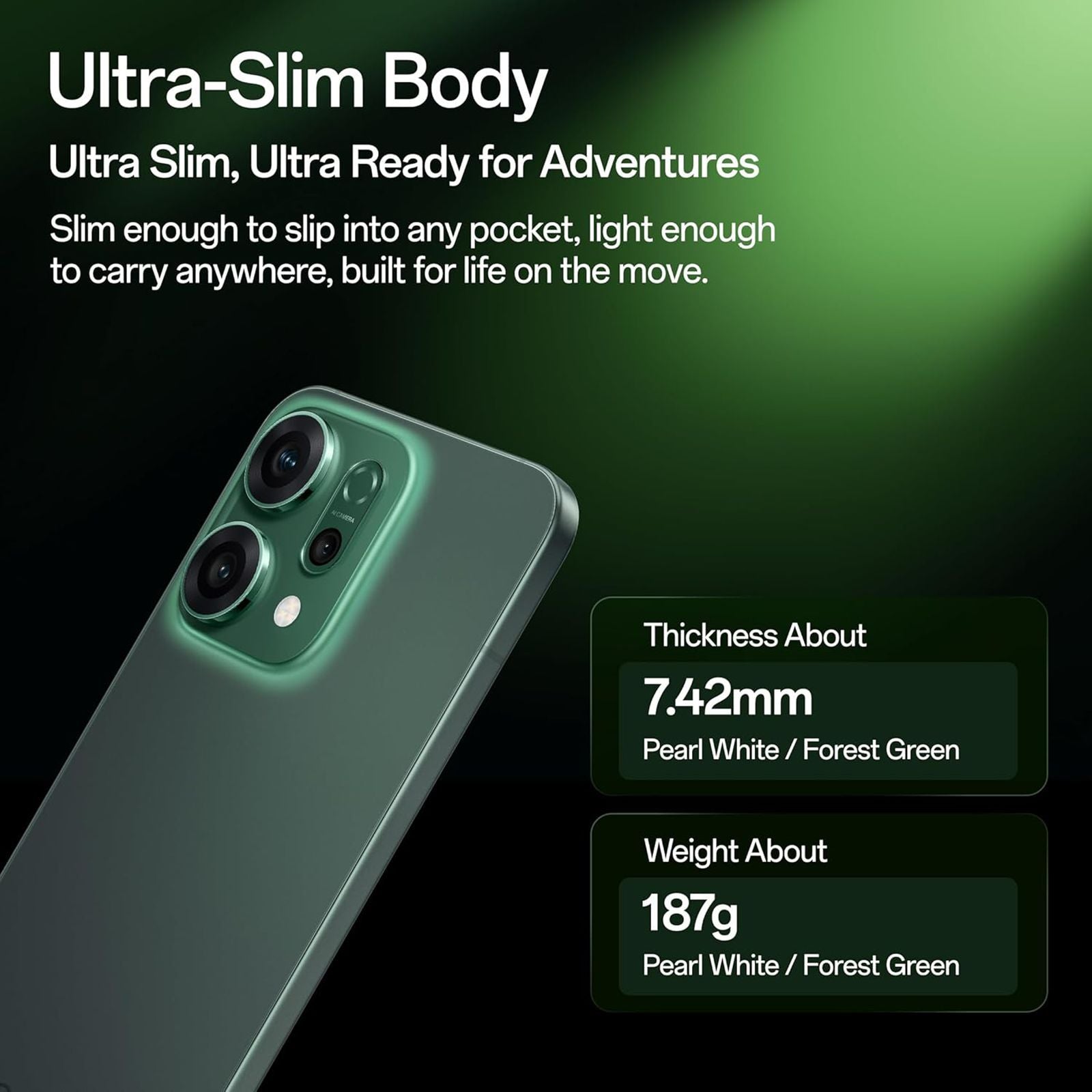 oppo Reno 14 5G (12GB RAM, 512GB, Pearl White)