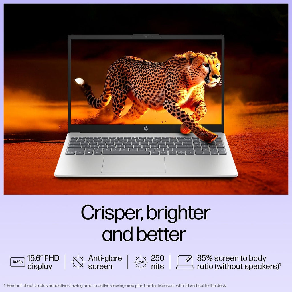 HP 15-fd0691TU Thin & Light Laptop (12GB RAM, 512GB SSD, Windows 11 Home, 15.6 inch Full HD Display, Natural Silver, 1.59 KG)