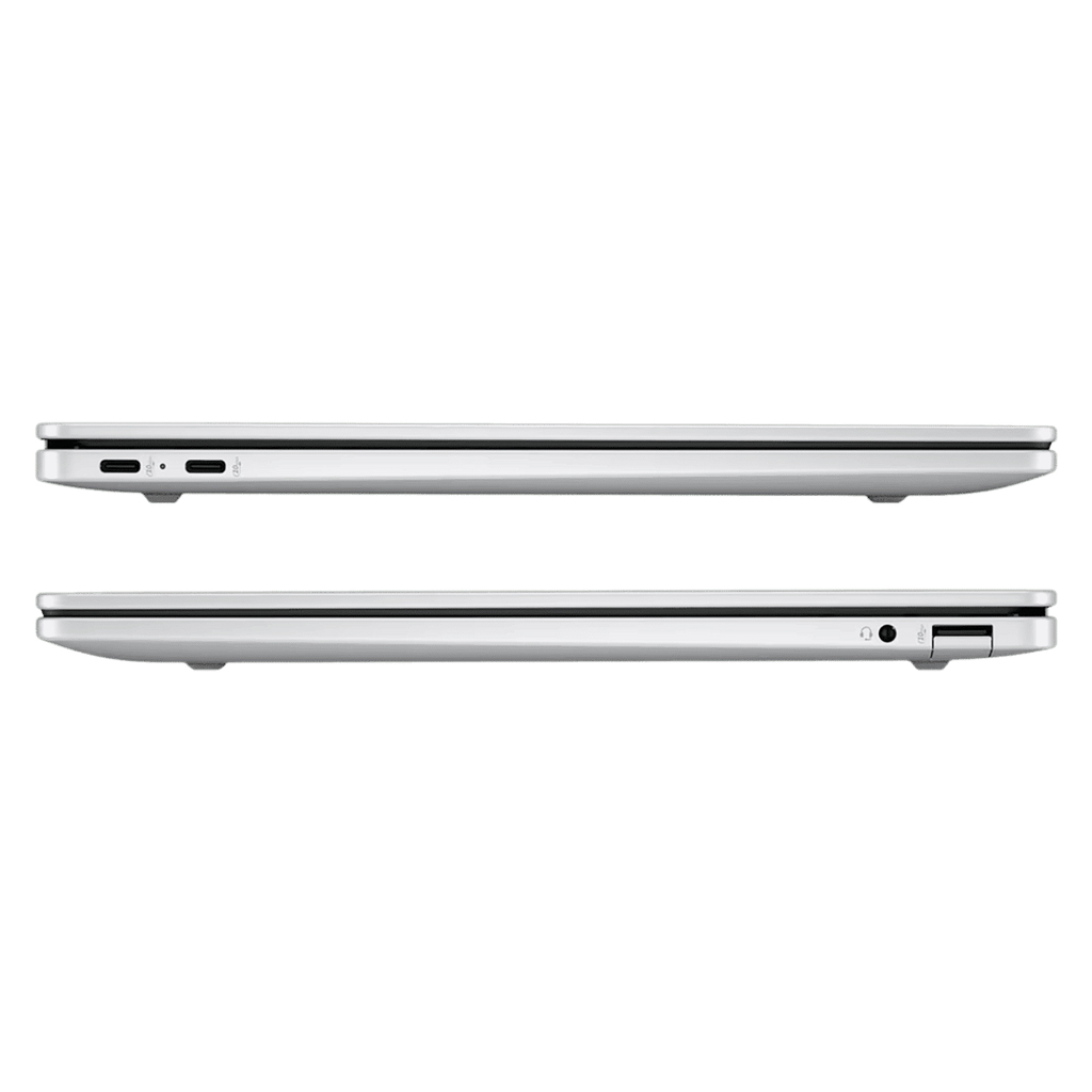 HP OmniBook 5 14-he0015QU Qualcomm Snapdragon X Thing & Light Laptop (16GB, 1TB SSD, Windows 11 Home, 14 inch 2K OLED Display, MS Office Home 2024, Glacier Silver, 1.35 KG)