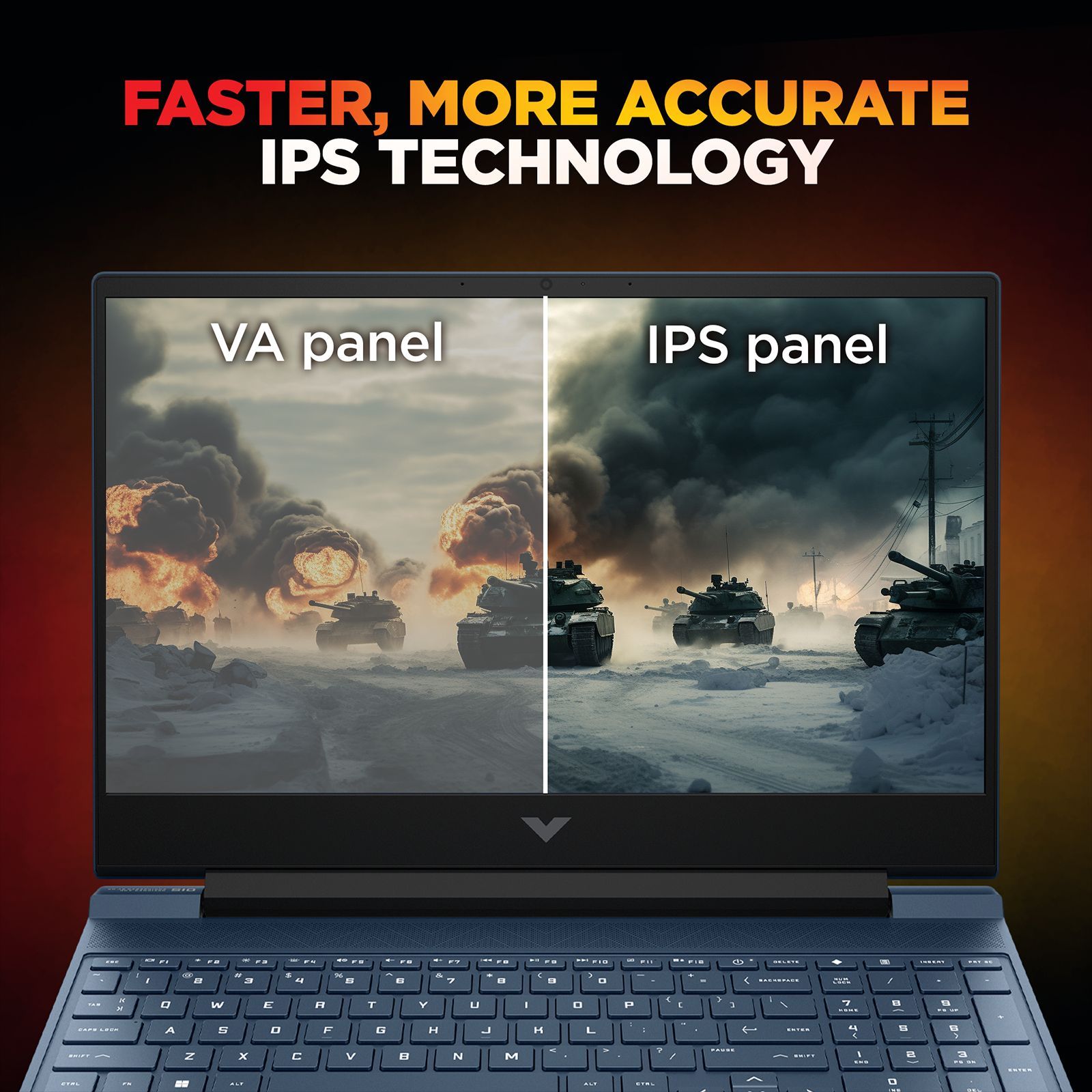 HP Victus 15-fb3125AX AMD Ryzen 7 Gaming Laptop (16GB, 512GB SSD, Windows 11 Home, 15.6 inch 144 Hz Full HD IPS Display, NVIDIA GeForce RTX 3050, Performance Blue, 2.29 KG)