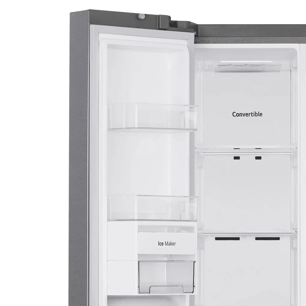 LG 650 Litres 3 Star Frost Free Side by Side Refrigerator (GL- B257HPZ3, Shiny  Steel)