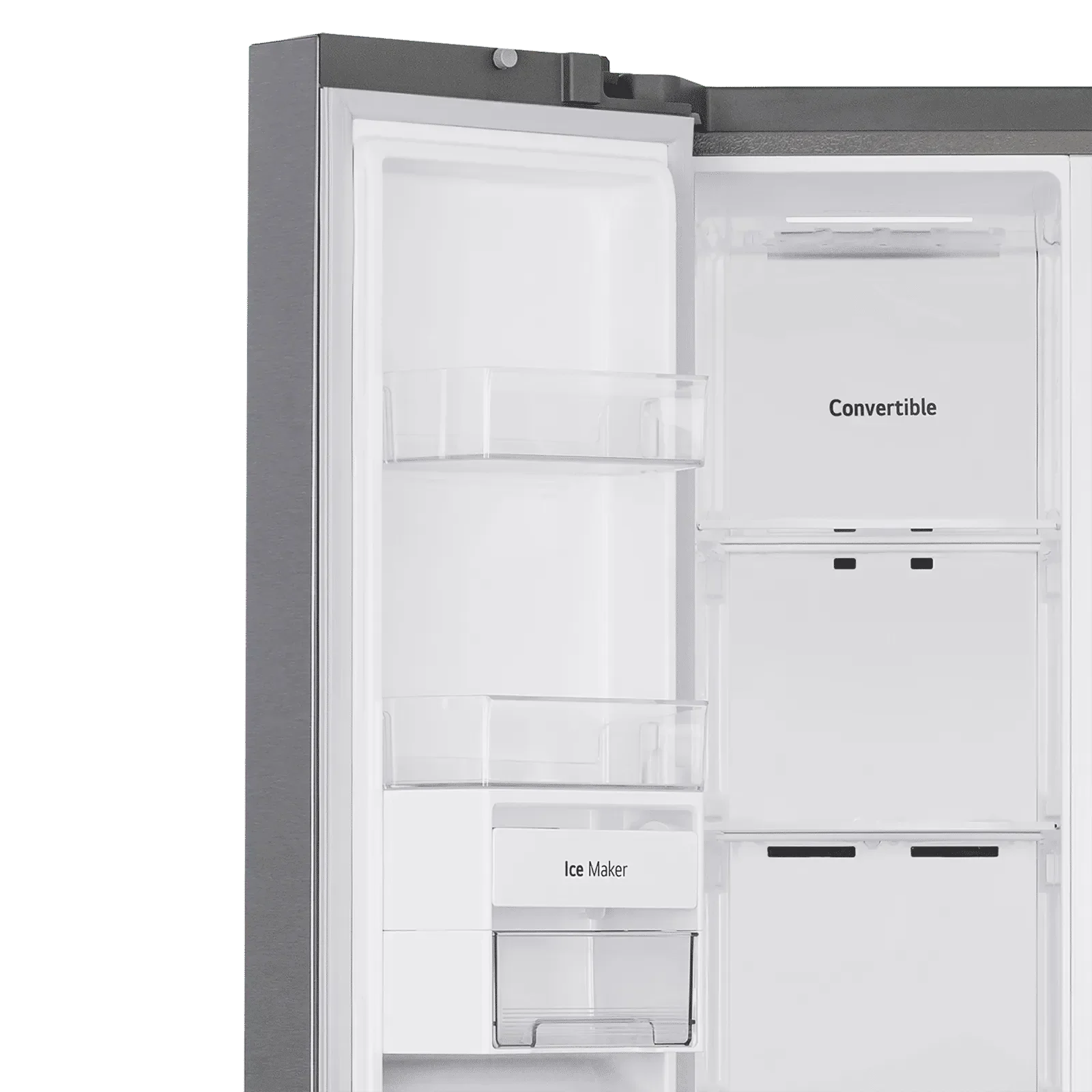 LG 650 Litres 3 Star Frost Free Side by Side Refrigerator (GL- B257HPZ3, Shiny  Steel)