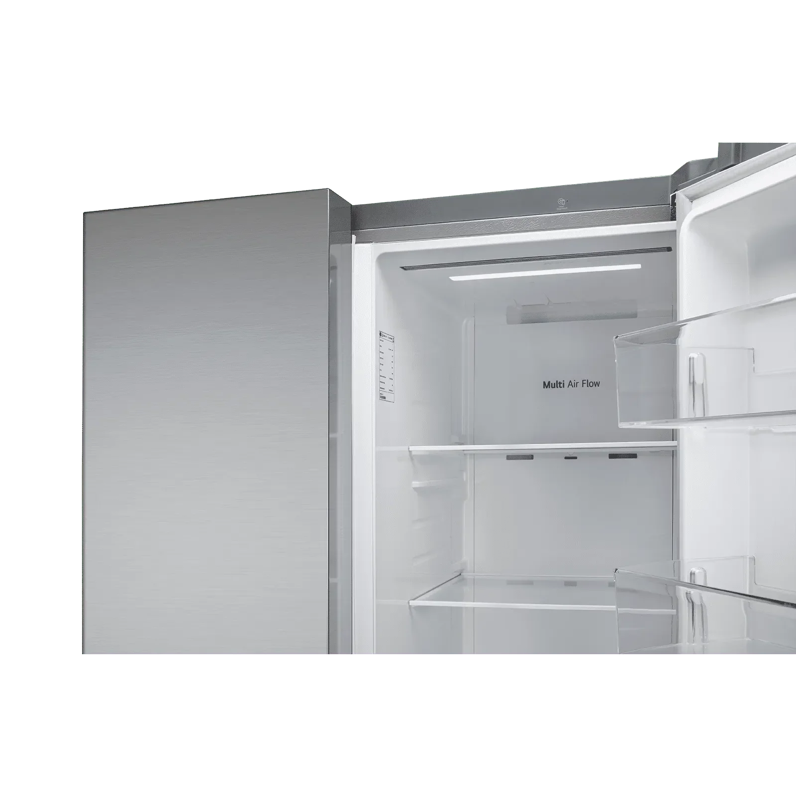 LG 650 Litres 3 Star Frost Free Side by Side Refrigerator (GL- B257HPZ3, Shiny  Steel)