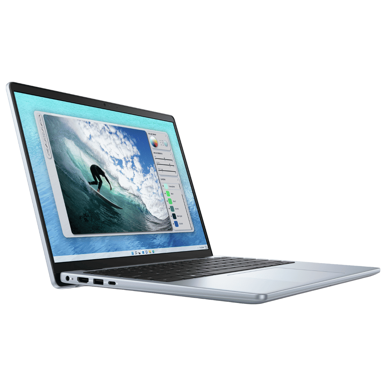 Dell Inspiron 14 5440 Intel Core i3 13th Gen Thin & Light Laptop (8GB, 512GB SSD, Windows 11, 14 inch FHD+ WVA Display, MS Office 2021, Ice Blue, 1.53 KG)