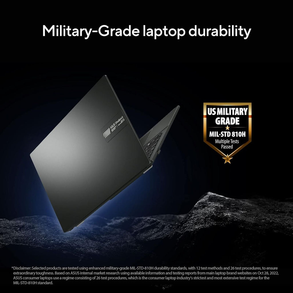 ASUS Vivobook Go 15 E1504FA-NJ5542WS AMD Ryzen 5 Thin & Light Laptop (16GB, 512GB SSD, Windows 11 Home, 15.6 inch Full HD Display, MS Office Home 2024, Mixed Black, 1.63 KG)