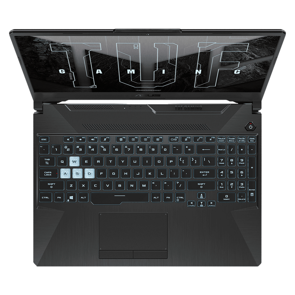 ASUS TUF FA506NCG-HN200WS AMD Ryzen 7 Gaming Laptop (16GB, 512GB SSD, Windows 11 Home, 4GB Graphics, 15.6 inch 144 Hz WUXGA Full HD Display, NVIDIA GeForce RTX 3050, MS Office Home 2024, Graphite Black, 2.3 KG)