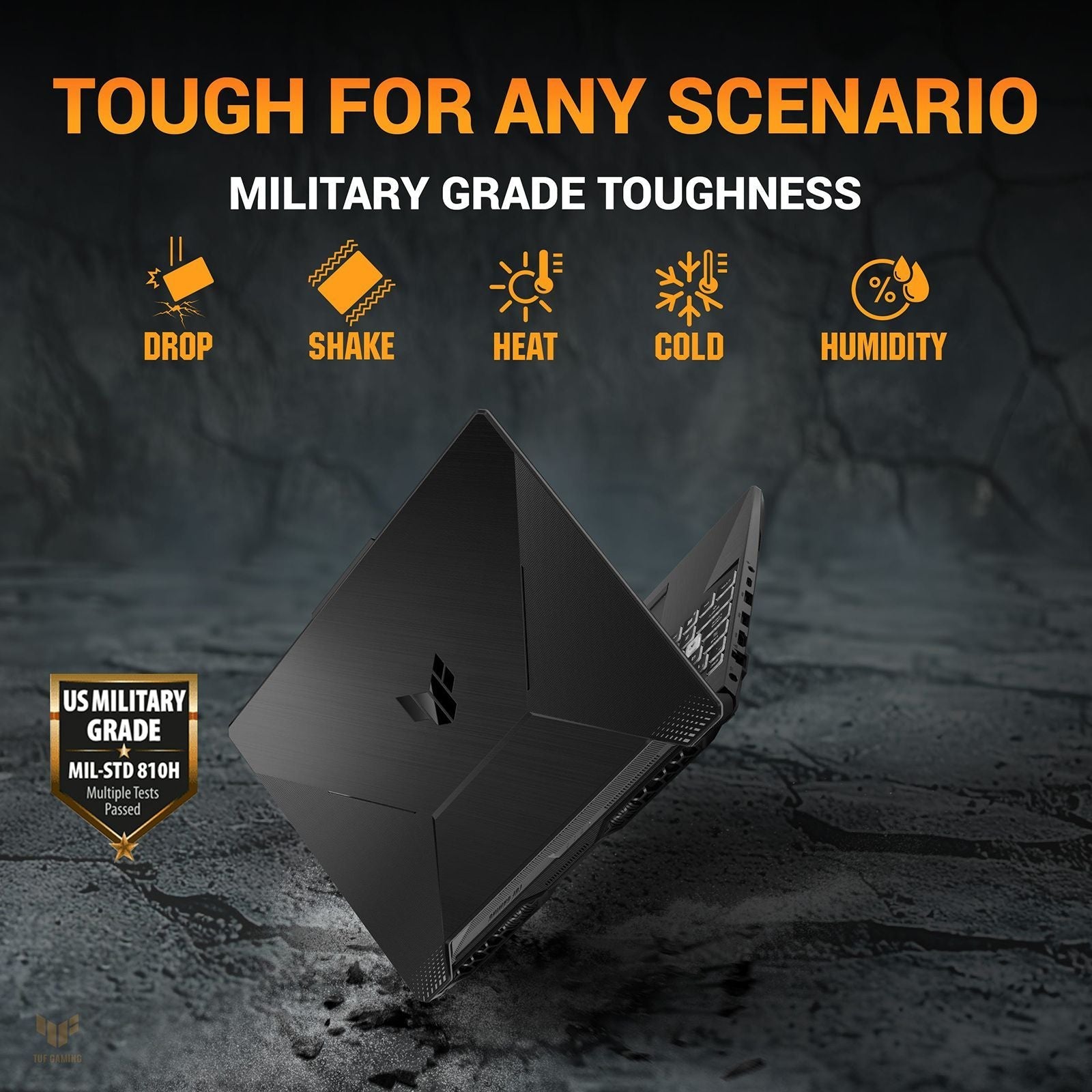 ASUS TUF A16 FA607NUG-RL189WS AMD Ryzen 7 Gaming Laptop (16GB, 1TB SSD, Windows 11 Home, 6GB Graphics, 16 inch 144 Hz WUXGA Display, NVIDIA GeForce RTX 4050, MS Office Home 2024, Mecha Gray, 4.48 KG)
