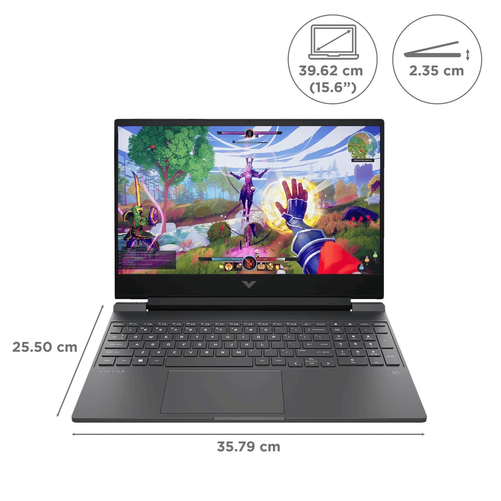 HP Victus 15-fb3185AX AMD Ryzen 7 Gaming Laptop (24GB, 1TB SSD, Windows 11 Home, 8GB Graphics, 15.6 inch 144 Hz Full HD IPS Display, NVIDIA GeForce RTX 5050, MS Office Home 2024, Mica Silver, 2.29 KG)