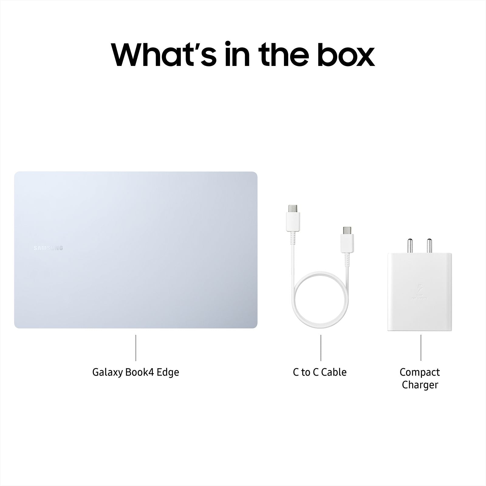 SAMSUNG Galaxy Book4 Edge Qualcomm Snapdragon X Thin & Light Laptop (16GB, 512GB eUFS, Windows 11 Home, 15.59 inch Full HD IPS Display, MS Office Home & Student 2024, Sapphire Blue, 1.5 KG)