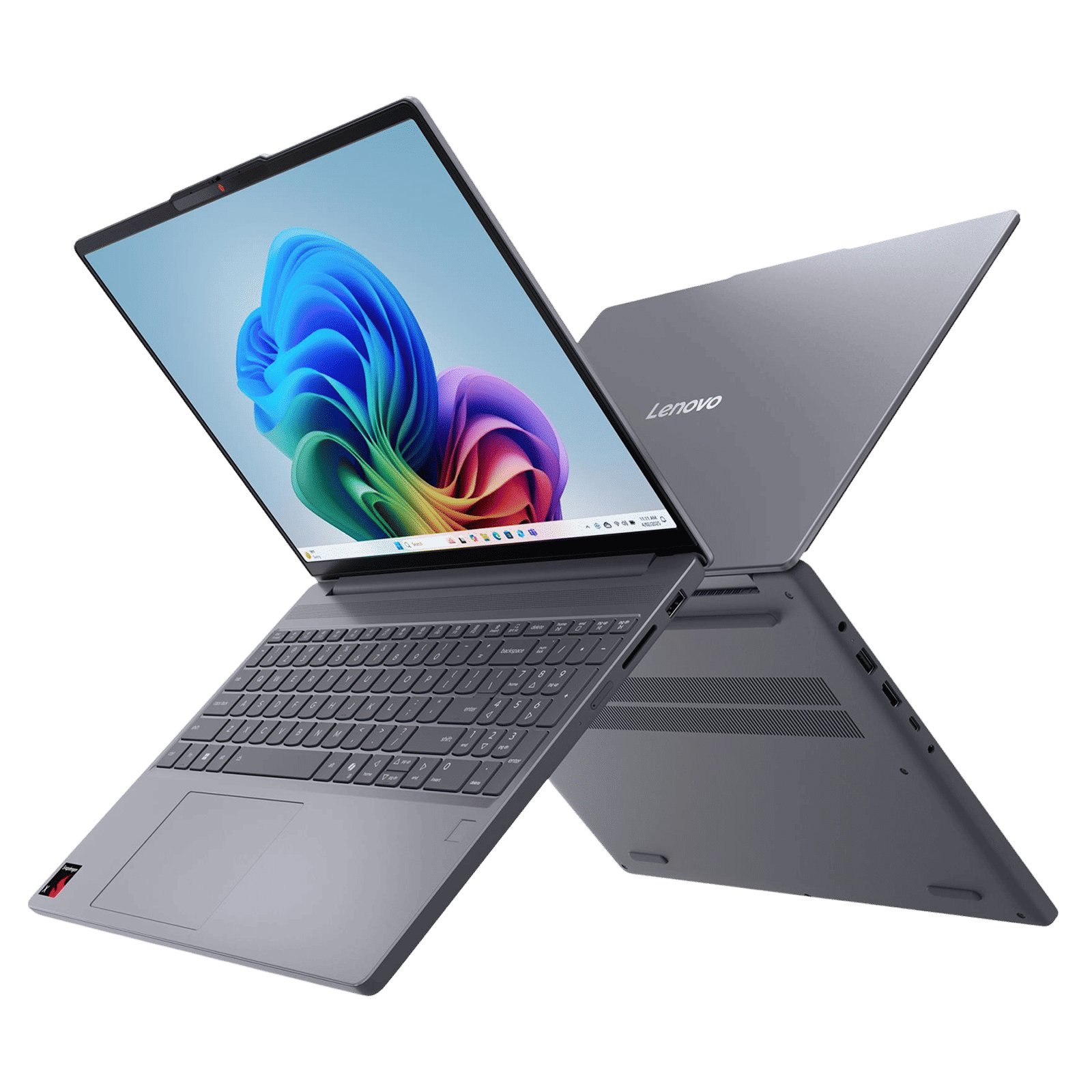 Lenovo IdeaPad Slim 3 15Q8X10 Qualcomm Snapdragon X Thin & Light Laptop (16GB, 512GB SSD, Windows 11 Home, 15.3 inch WUXGA Display, MS Office Home 2024, Luna Grey, 1.55 KG)