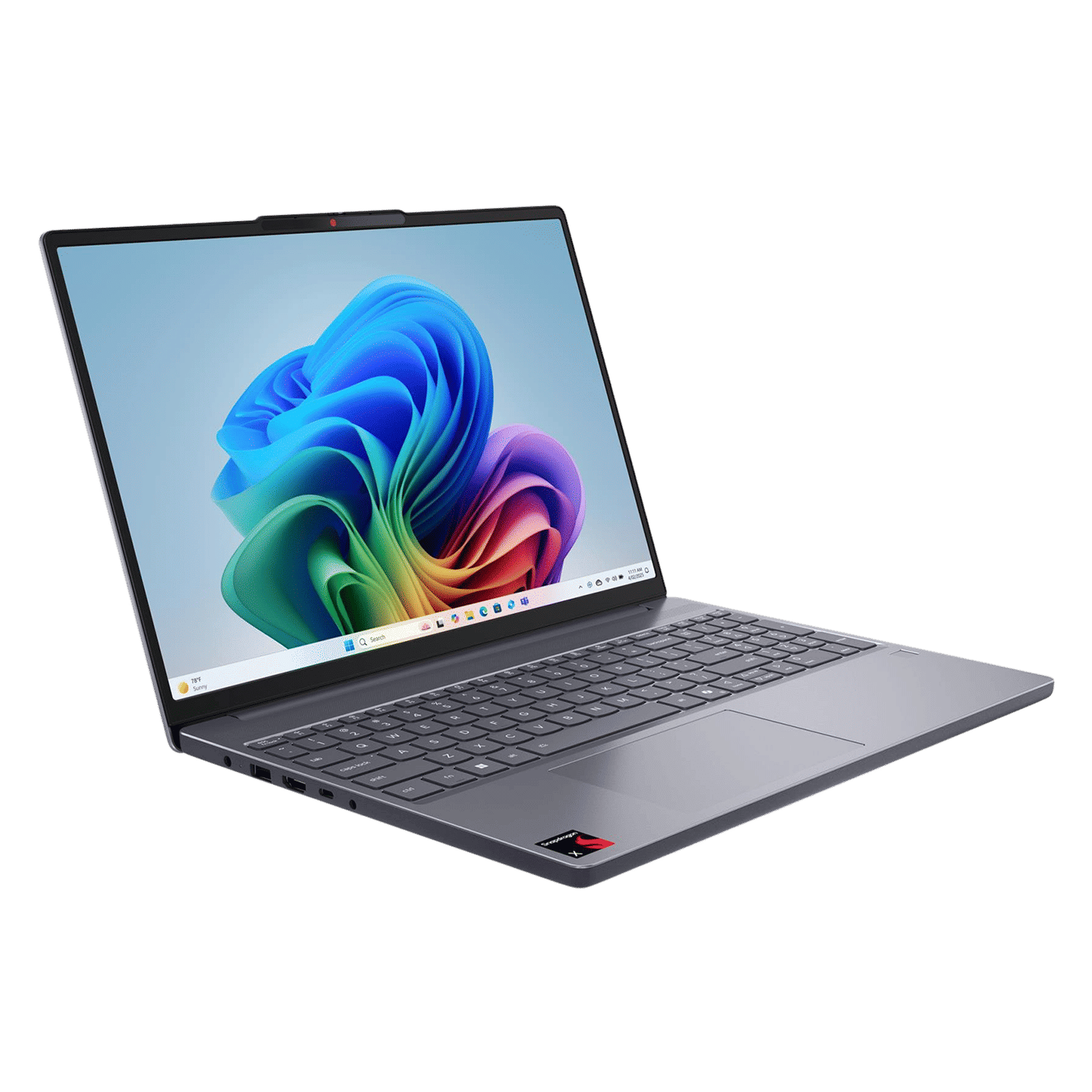 Lenovo IdeaPad Slim 3 15Q8X10 Qualcomm Snapdragon X Thin & Light Laptop (16GB, 512GB SSD, Windows 11 Home, 15.3 inch WUXGA Display, MS Office Home 2024, Luna Grey, 1.55 KG)
