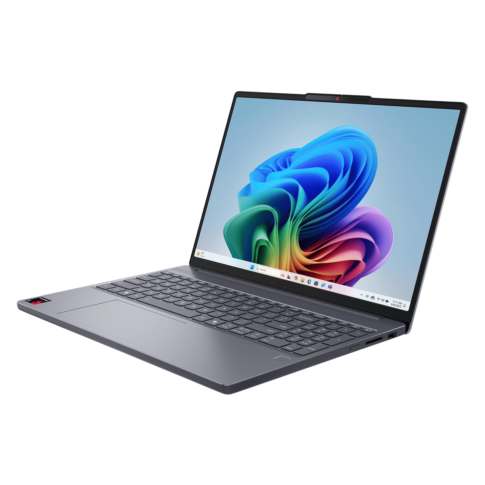 Lenovo IdeaPad Slim 3 15Q8X10 Qualcomm Snapdragon X Thin & Light Laptop (16GB, 512GB SSD, Windows 11 Home, 15.3 inch WUXGA Display, MS Office Home 2024, Luna Grey, 1.55 KG)