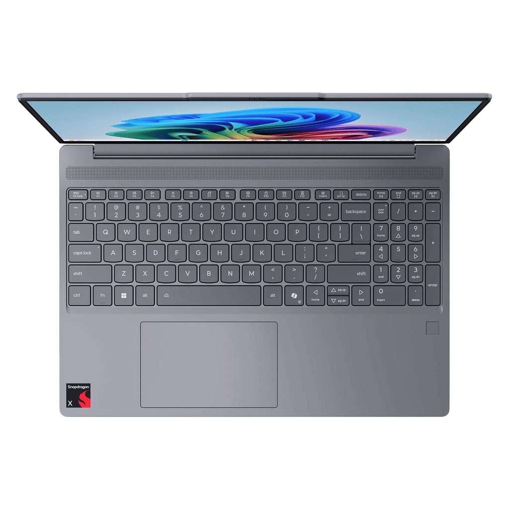 Lenovo IdeaPad Slim 3 15Q8X10 Qualcomm Snapdragon X Thin & Light Laptop (16GB, 512GB SSD, Windows 11 Home, 15.3 inch WUXGA Display, MS Office Home 2024, Luna Grey, 1.55 KG)