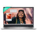 DELL DC 15250 Intel Core 3 Thin & Light Laptop (8GB, 512GB SSD, Windows 11, 15.6 inch Full HD Display, MS Office Home 2024, Platinum Silver, 1.66 KG)