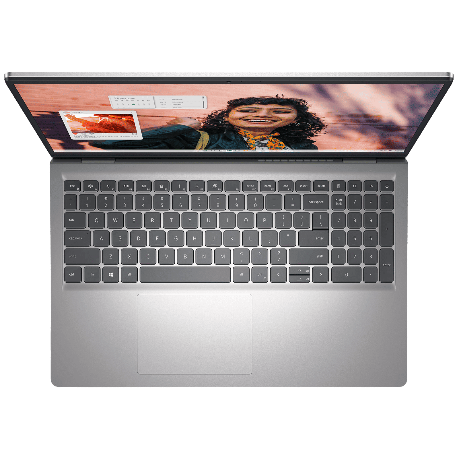 DELL DC 15250 Intel Core 3 Thin & Light Laptop (8GB, 512GB SSD, Windows 11, 15.6 inch Full HD Display, MS Office Home 2024, Platinum Silver, 1.66 KG)