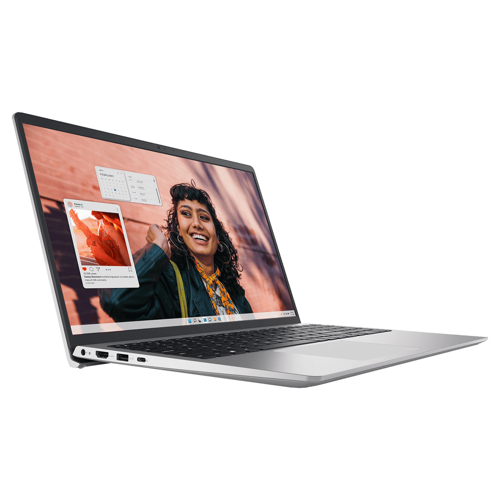 DELL DC 15250 Intel Core 3 Thin & Light Laptop (8GB, 512GB SSD, Windows 11, 15.6 inch Full HD Display, MS Office Home 2024, Platinum Silver, 1.66 KG)