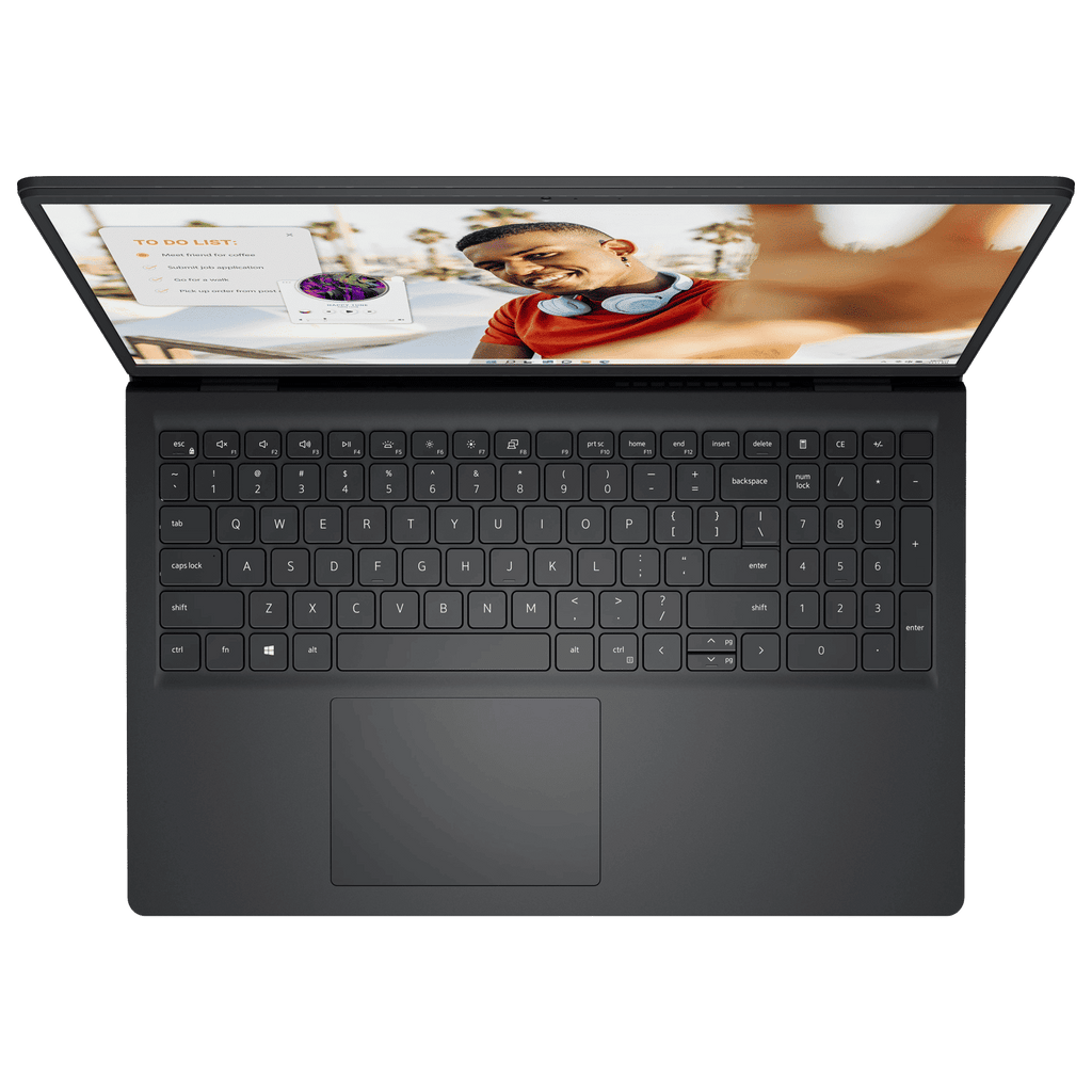 DELL DC15255 AMD Ryzen 5 Thin & Light Laptop (8GB, 512GB SSD, Windows 11, 15.6 inch Full HD Display, MS Office Home 2024, Carbon Black, 1.66 KG)