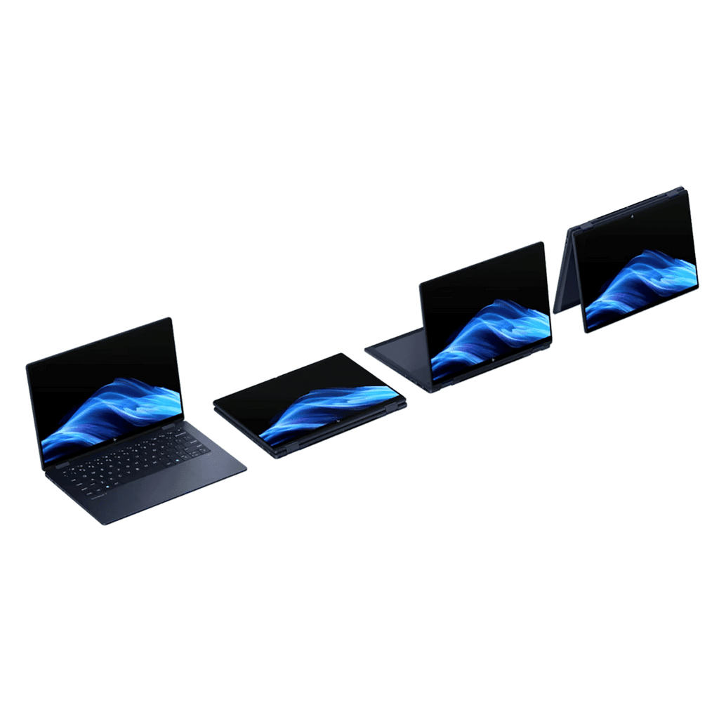 HP OmniBook X Flip 14-fm0100TU Intel Core Ultra 7 Touchscreen 2-in-1 Laptop (16GB, 1TB SSD, Windows 11 Home, 14 inch OLED Display, MS Office Home 2024, Atmospheric Blue, 1.38 KG)