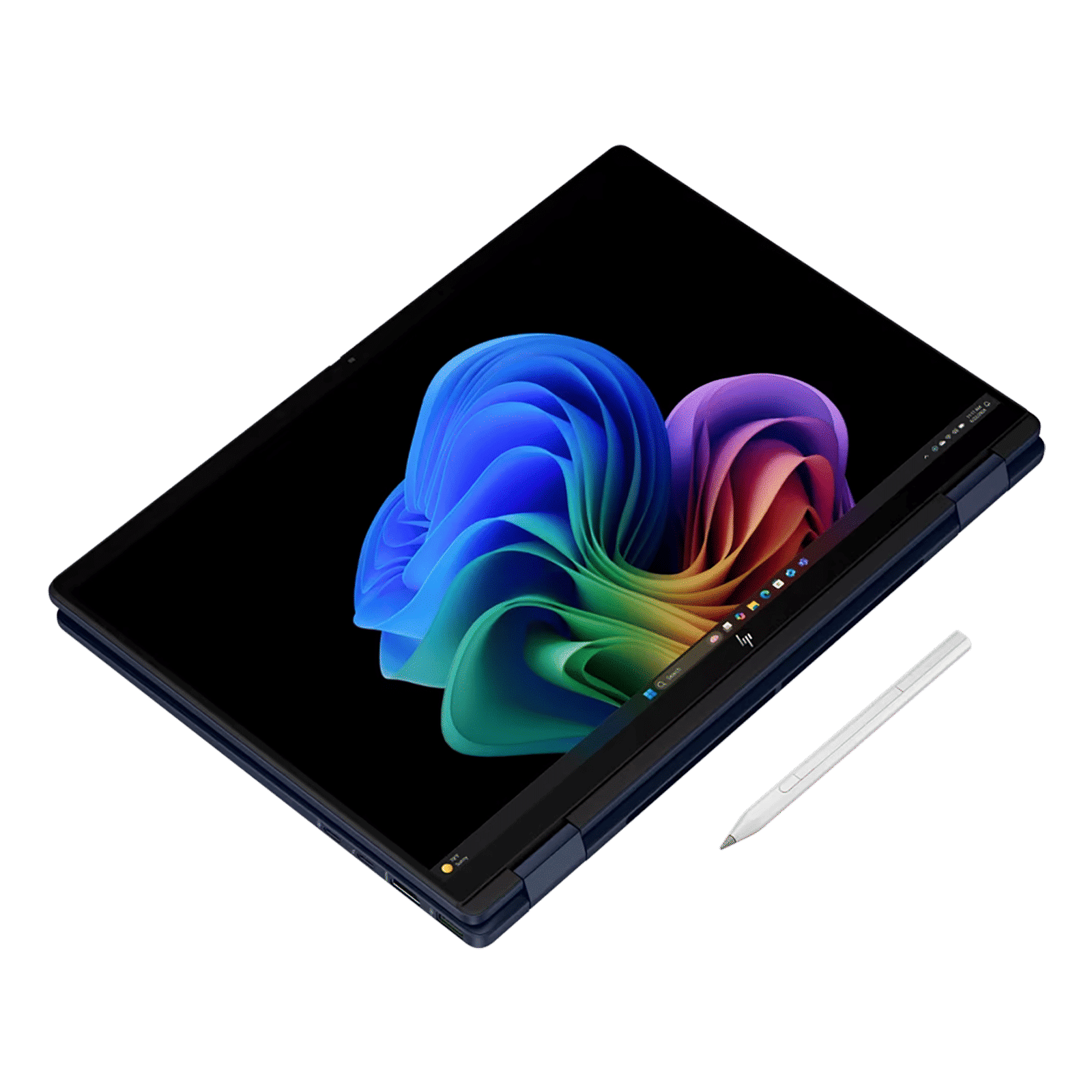 HP OmniBook X Flip 14-fm0100TU Intel Core Ultra 7 Touchscreen 2-in-1 Laptop (16GB, 1TB SSD, Windows 11 Home, 14 inch OLED Display, MS Office Home 2024, Atmospheric Blue, 1.38 KG)