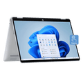 HP OmniBook 5 Flip Intel Core i5-1334U 13th Gen Touchscreen 2-in-1 Laptop (16GB RAM, 512GB SSD, Windows 11 Home, 14 inch 2K IPS Display, Microsoft Office Home 2024, Glacier Silver, 1.62 KG)