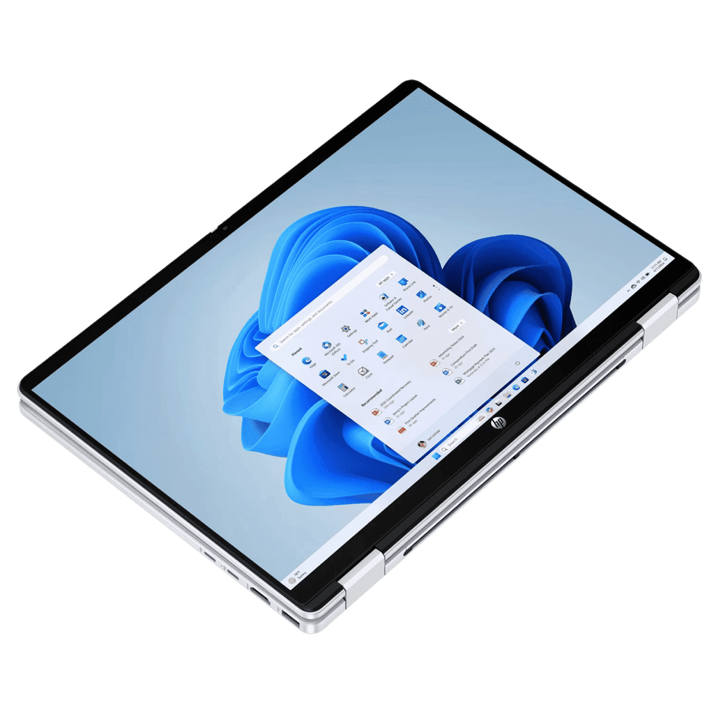 HP OmniBook 5 Flip Intel Core i5-1334U 13th Gen Touchscreen 2-in-1 Laptop (16GB RAM, 512GB SSD, Windows 11 Home, 14 inch 2K IPS Display, Microsoft Office Home 2024, Glacier Silver, 1.62 KG)