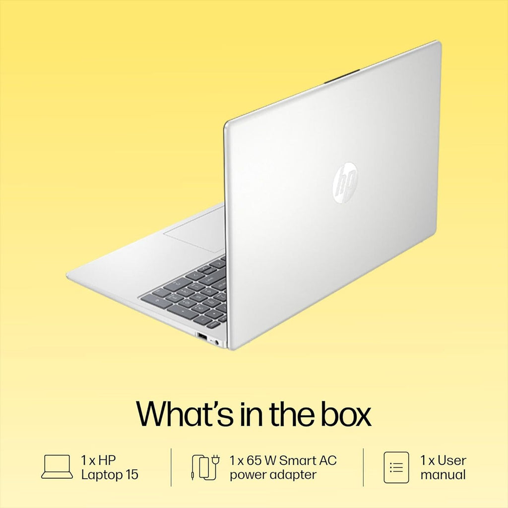 HP 15-fc0703AU AMD Ryzen 5 Thin & Light Laptop (16GB, 512GB SSD, Windows 11 Home, 15.6 inch Full HD Display, Natural Silver, 1.59 KG)