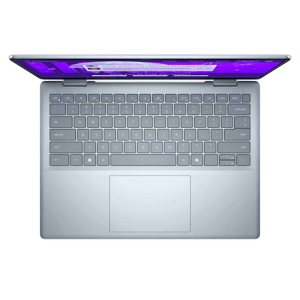 Dell 14 Plus Intel Core Ultra 5 Laptop (16GB, 512GB SSD, Windows 11 Home, 14 inch WVA IPS Display, MS Office 2024, Ice Blue, 1.53 KG)