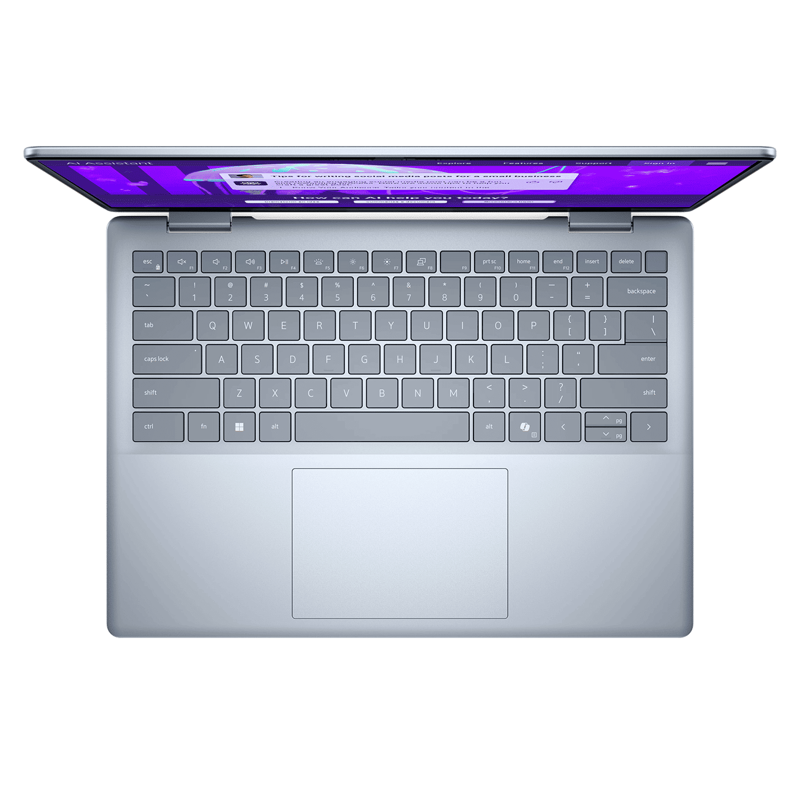 Dell 14 Plus Intel Core Ultra 5 Laptop (16GB, 512GB SSD, Windows 11 Home, 14 inch WVA IPS Display, MS Office 2024, Ice Blue, 1.53 KG)