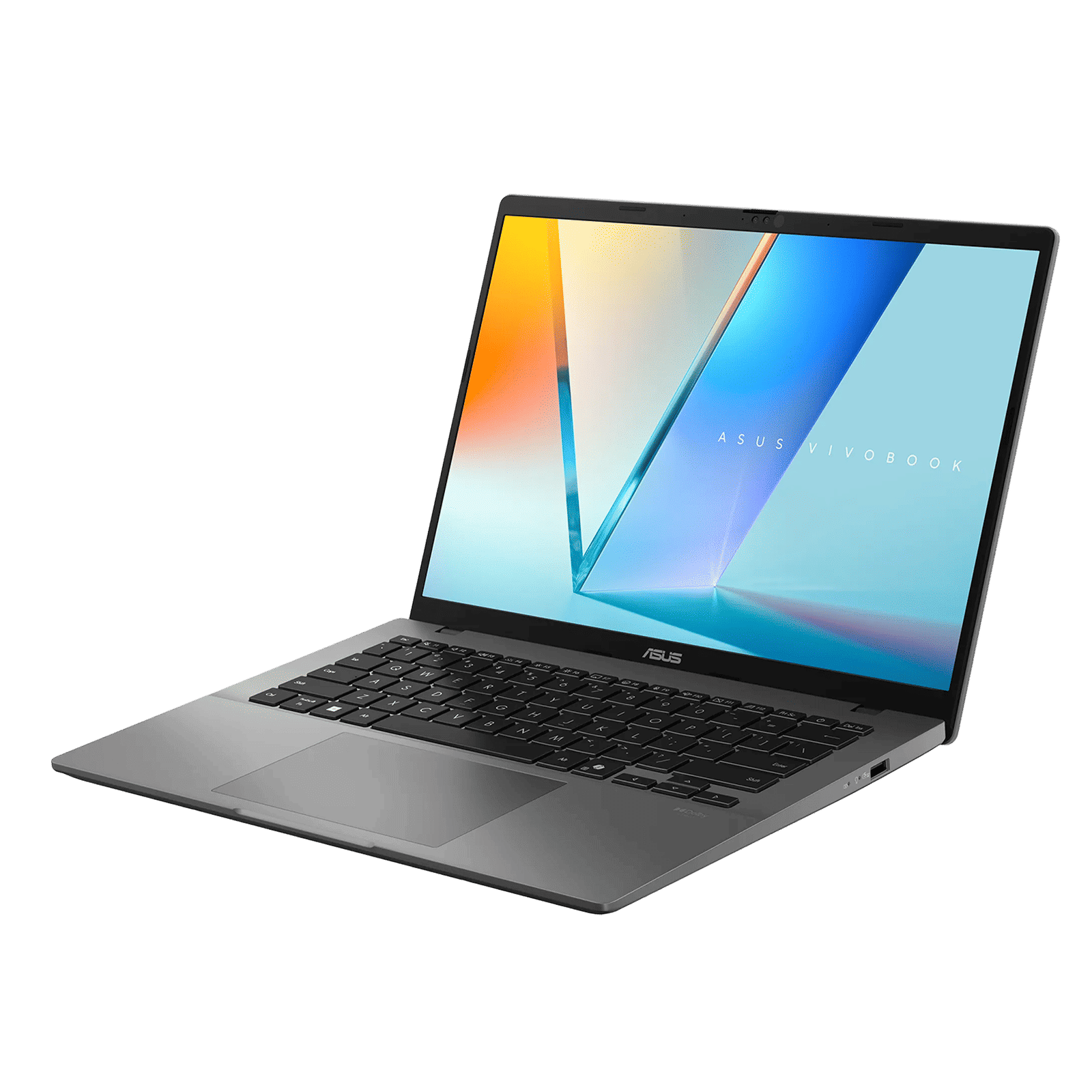 ASUS Vivobook S14 S3407VA-LY080WS Intel Core 5 13th Gen Thin & Light Laptop (16GB, 512GB SSD, Windows 11 Home, 14 inch WUXGA IPS Display, MS Office Home 2024, Matte Gray, 1.4 KG)