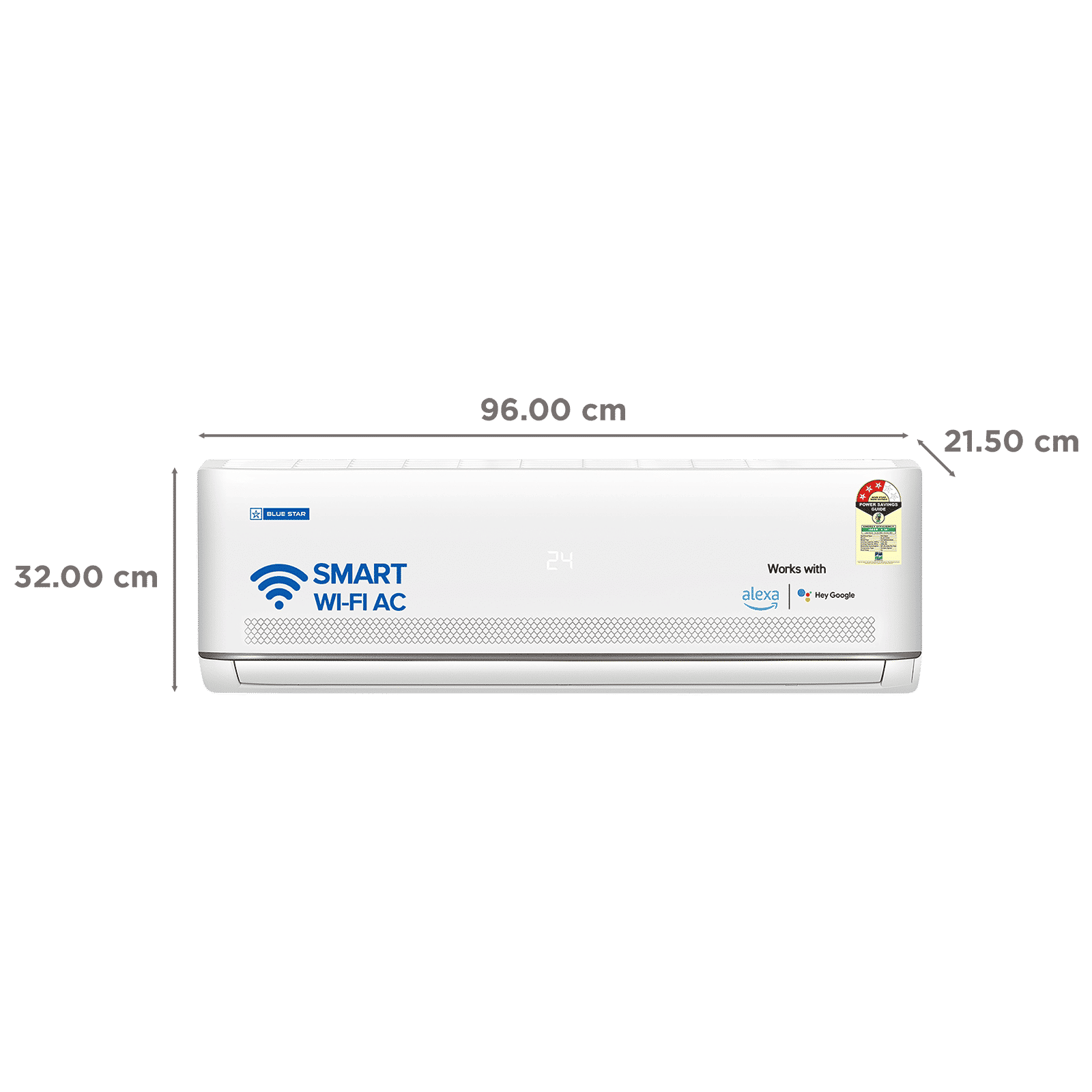 Blue Star M Series 5 in 1 Convertible 1.5 Ton 3 Star Inverter Split Smart AC with Voice Command Technology (2026 Model, Copper Condenser, IA318MXUS)