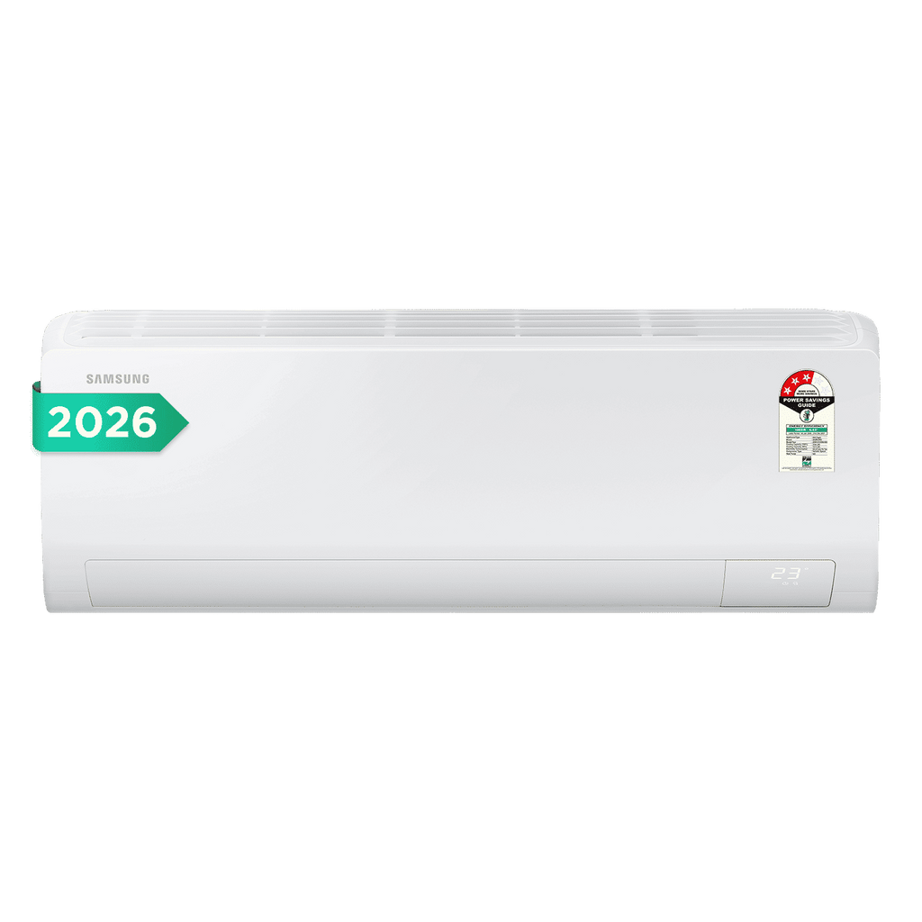 SAMSUNG 5 in 1 Convertible 1 Ton 3 Star Inverter Split Smart AC with Bespoke AI (2026 Model, Copper Condenser, AR50H12D1XHNNA)