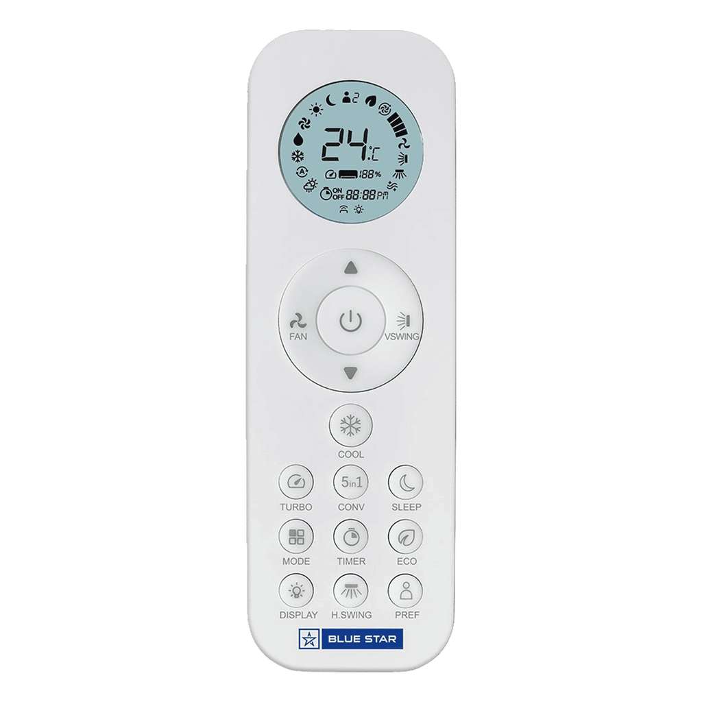 Blue Star Z Series 5 in 1 Convertible 1.5 Ton 3 Star Inverter Split Smart AC with Voice Command Technology (2026 Model, Copper Condenser, IA318ZXUS)