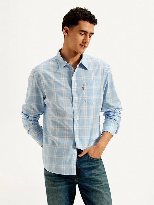 Men's Checkered Slim Fit Shirt