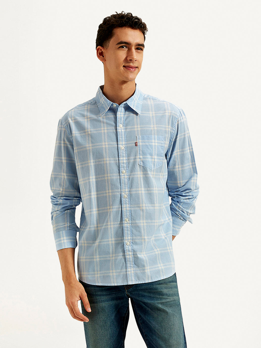 Men's Checkered Slim Fit Shirt