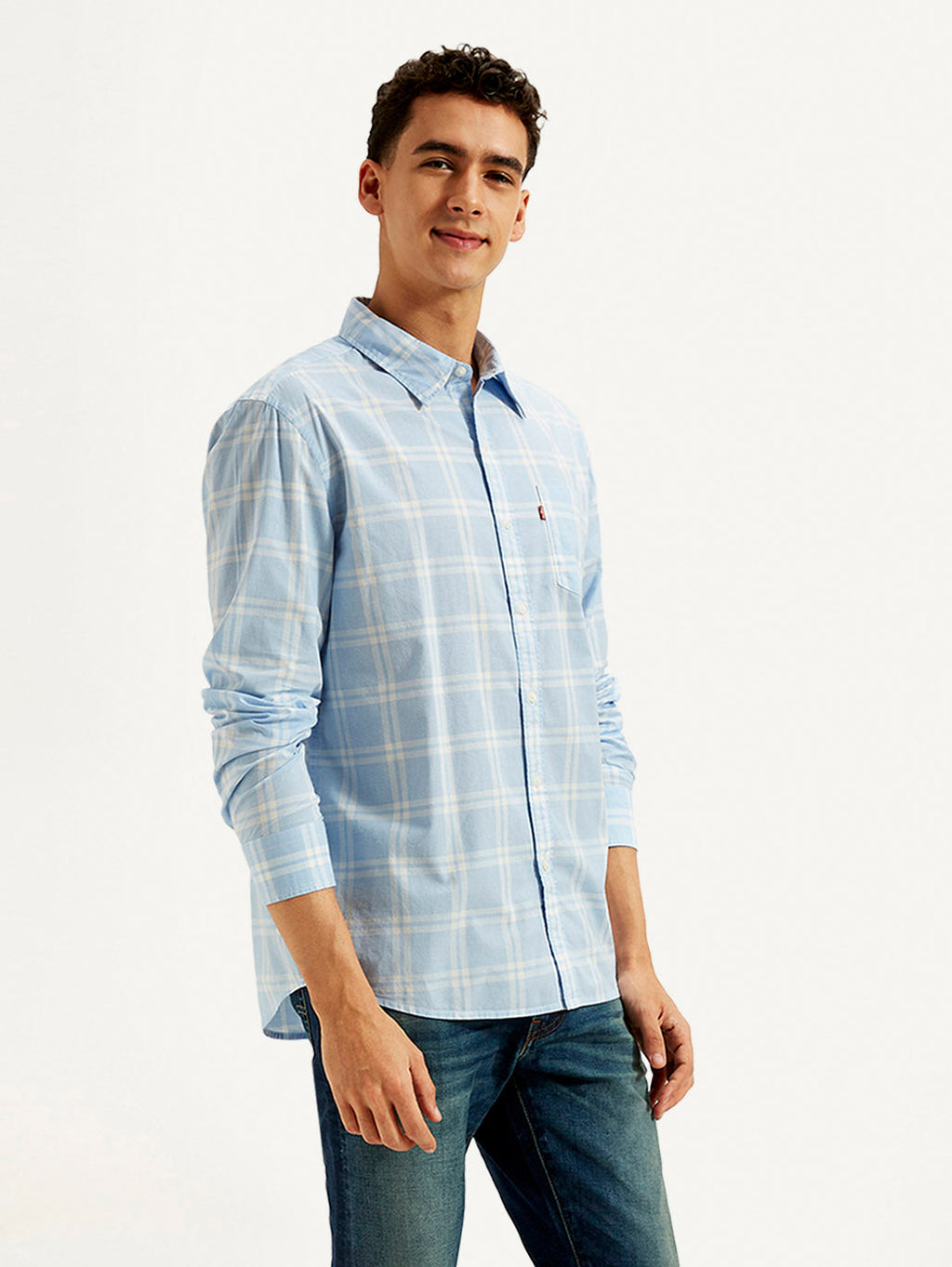 Men's Checkered Slim Fit Shirt
